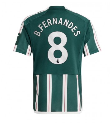 Manchester United Bruno Fernandes #8 Koszulka Wyjazdowych 2023-24 Krótki Rękaw